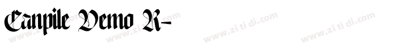 Canpile Demo R字体转换 Canpile Demo R字体转换